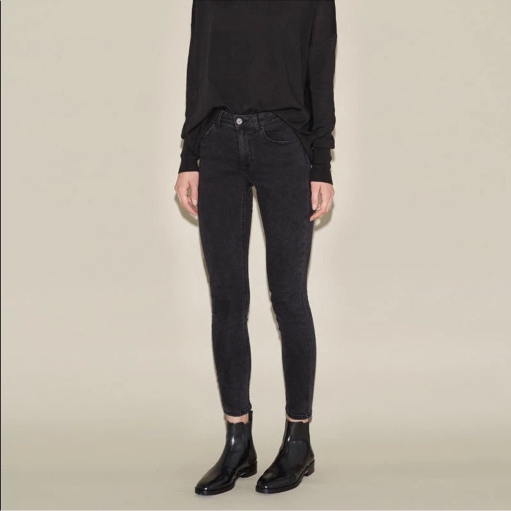 ACNE STUDIOS Style: Skin 5 Used Black Skinny Jeans Size 26